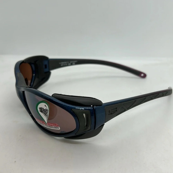 RecSpecs Triumph Sunglasses Frames RXable Metallic Black/Blue 61-17-140 NWT - Picture 4 of 8